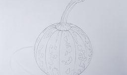 素描吃瓜的教程,轻松掌握瓜果轮廓与光影技巧