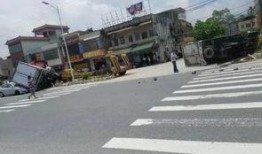 吃瓜发生车祸警察